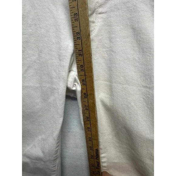 Guess Medium Rise Skinny Sarah Fit White Jeans - Picture 10 of 14